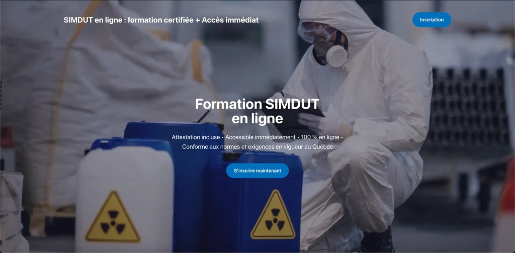 ExpertWebPME a créé le site de SIMDUT en ligne